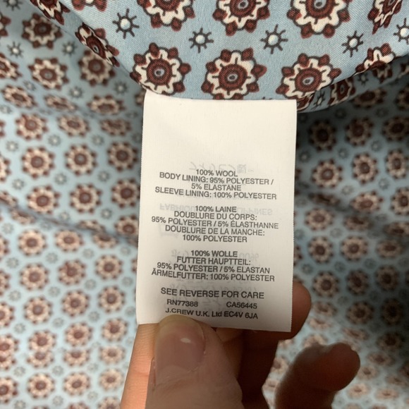 J.Crew Campbell Blazer Women's 6 Gray Donegal Wool Tweed Jacket Preppy Career - Picture 8 of 15